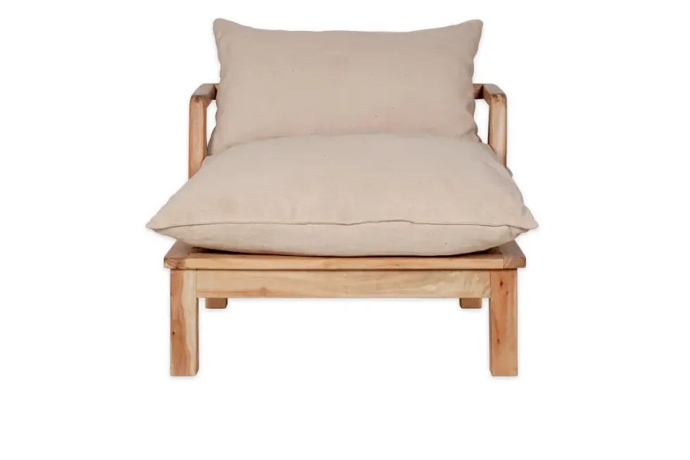 Sadhi Acacia Wood Outdoor Love Seat - Natural