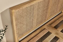 Saharsa Cane & Mango Wood Bed