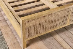 Saharsa Cane & Mango Wood Bed