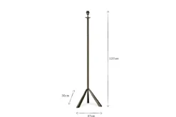 Sahhil Metal Tripod Floor Lamp - Antique Bronze