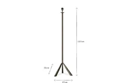Sahhil Metal Tripod Floor Lamp - Antique Bronze