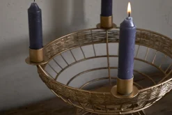 Sangala Candle Holder - Antique Brass