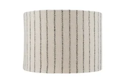 Sanja Cotton Stripe Lampshade - Off White & Grey