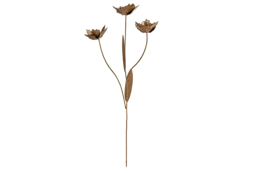 San Stem Floral - Antique Brass