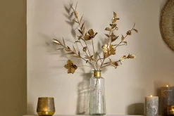 San Stem Foliage - Antique Brass