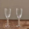 Santosa Champagne Flute - Clear (Set of 2)