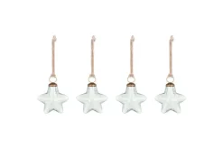 Sardi Star Baubles - Clear (Set of 4)