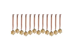 Sardi Star Baubles - Gold (Set of 12)