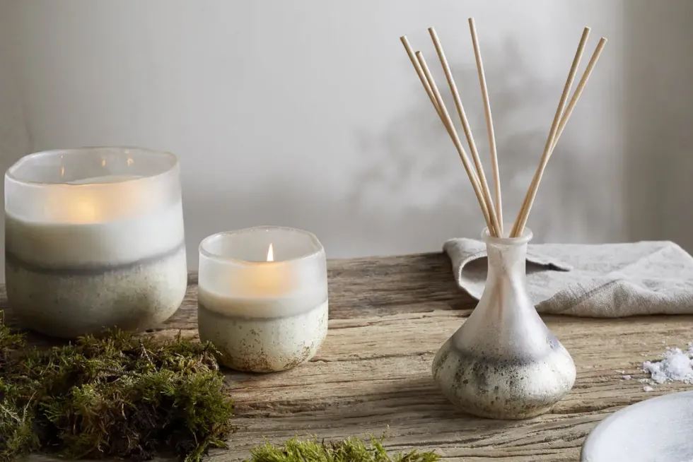 Sea Salt & Moss 1 Wick Scented Candle - Aged Smoke - 1 Wick