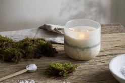 Sea Salt & Moss 3 Wick Scented Candle - Aged Smoke - 3 Wick