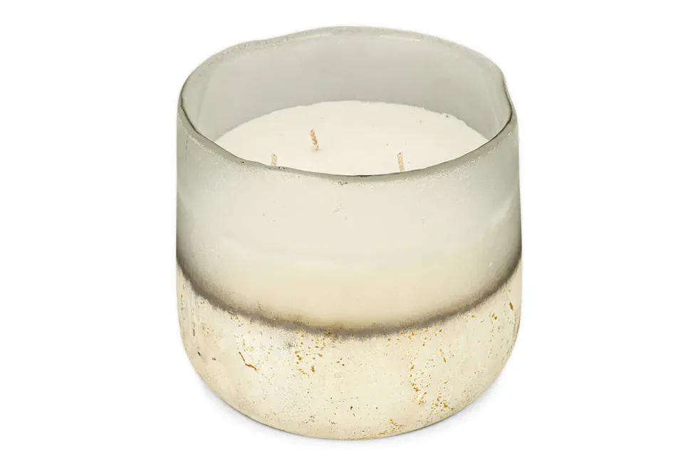 Sea Salt & Moss 3 Wick Scented Candle - Aged Smoke - 3 Wick