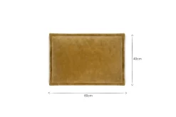 Sela Velvet Cushion Cover - Ochre
