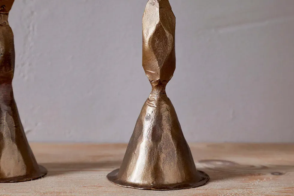 Shani Candlestick - Antique Brass