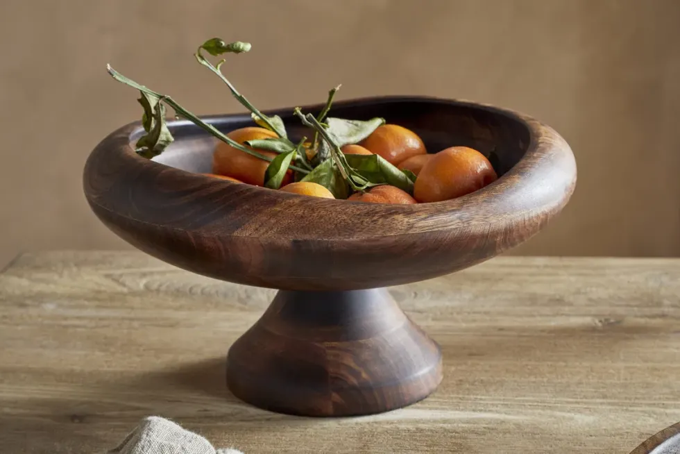 Sindar Pedestal Bowl - Natural