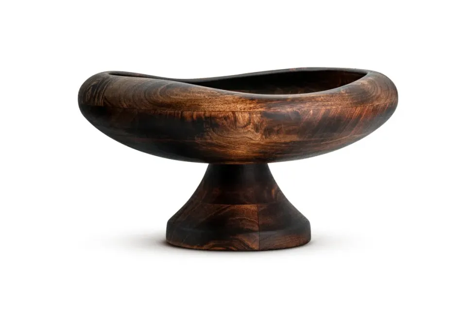 Sindar Pedestal Bowl - Natural