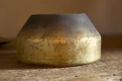 Singal Candle Holder - Green Smoke