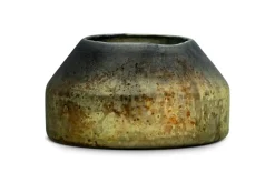 Singal Candle Holder - Green Smoke