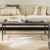 Sita Reclaimed Wood & Iron Coffee Table - Chocolate Brown