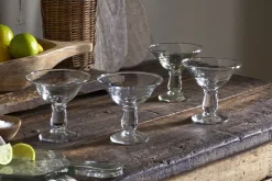 Sooraj Champagne Coupe - Clear - (Set of 4)