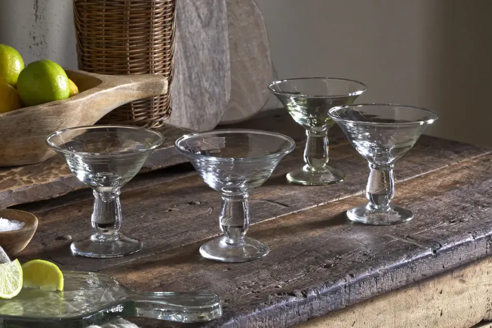 Sooraj Champagne Coupe - Clear - (Set of 4)
