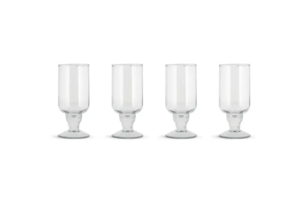 Sooraj Large Glass - Clear - (Set of 4)