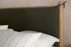 Sri Mango Wood Bed - Moss