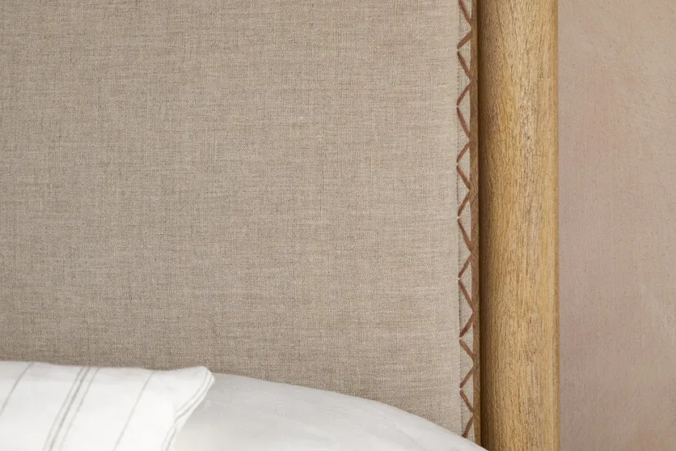 Sri Mango Wood Bed - Natural
