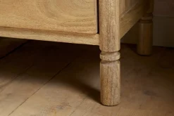 Sri Mango Wood Bedside Table - Natural