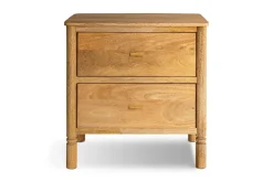 Sri Mango Wood Bedside Table - Natural