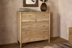 Sri Mango Wood Chest of Drawers - Natural