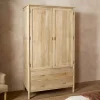 Sri Mango Wood Wardrobe - Natural