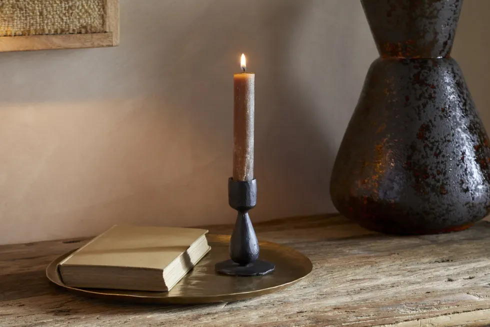 Suba Candle Holder - Black