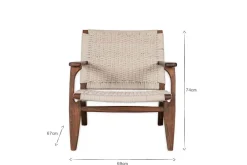 Surat Woven Lounger - Natural