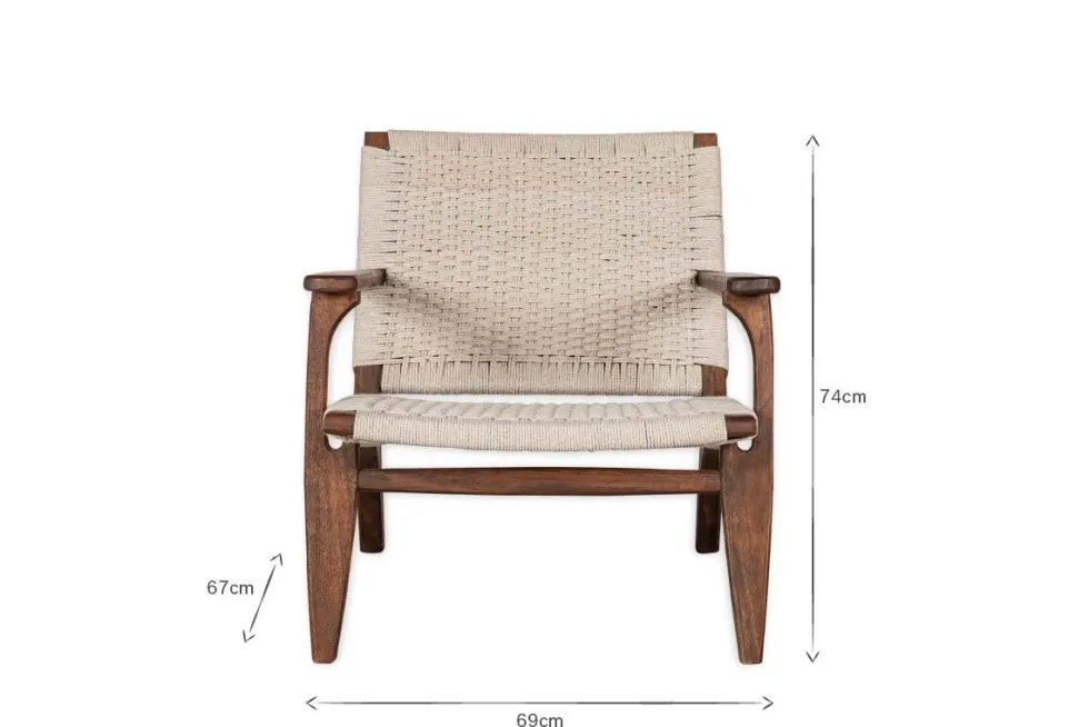 Surat Woven Lounger - Natural