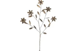 Svara Stem Flower - Antique Brass