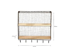 Tamba Shelf with Hooks
