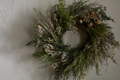 Taraji Wreath - Natural & Moss