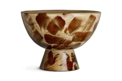 Terra Footed Bowl - Khaki Green