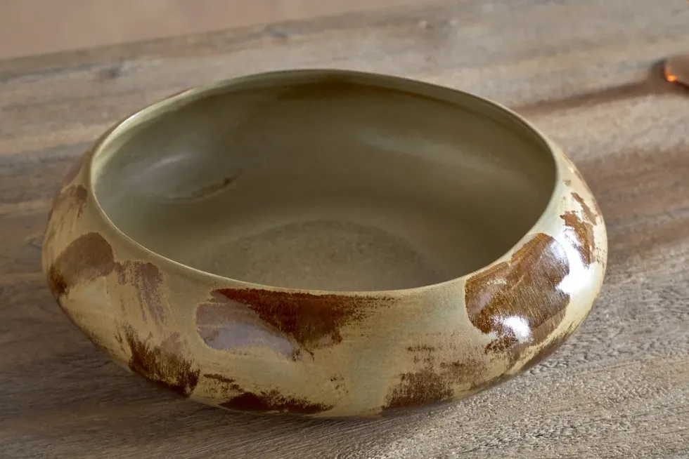Terra Serving Bowl - Khaki Green