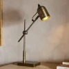 Thenkara Directional Desk Lamp - Antique Brass