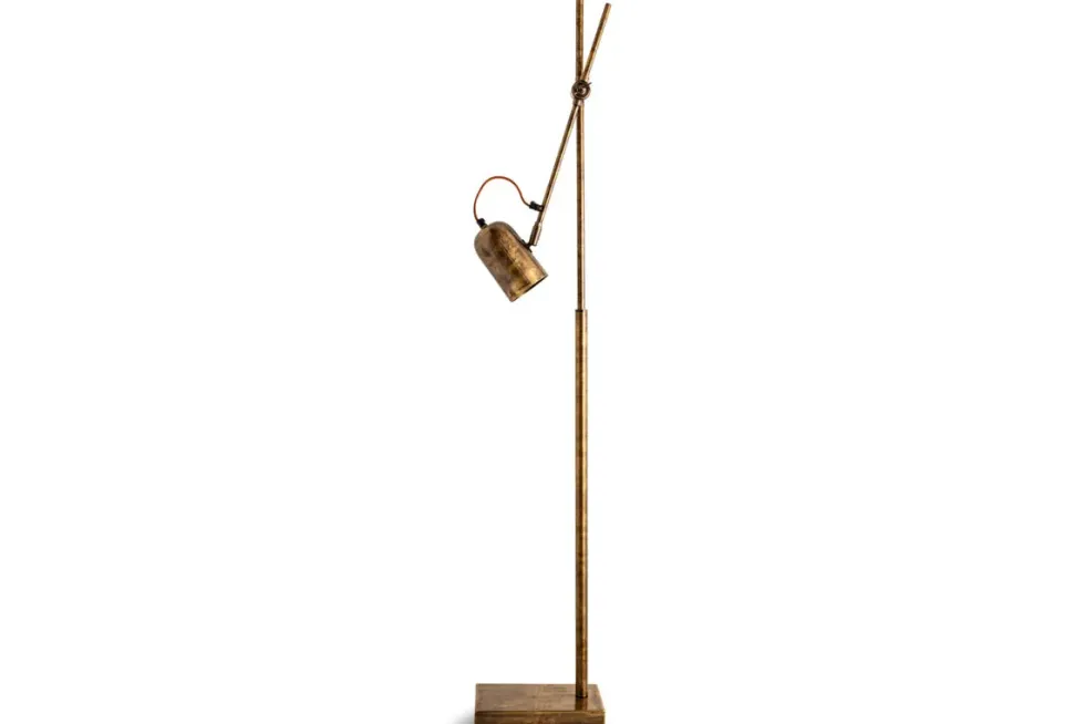Thenkara Directional Floor Lamp - Antique Brass