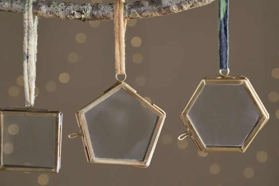 Tiny Kiko Frame Decorations - Aged Antique - (Set of 4)