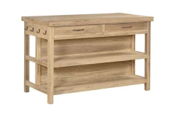 Tivu Reclaimed Wood Kitchen Island - Natural