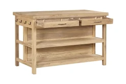 Tivu Reclaimed Wood Kitchen Island - Natural