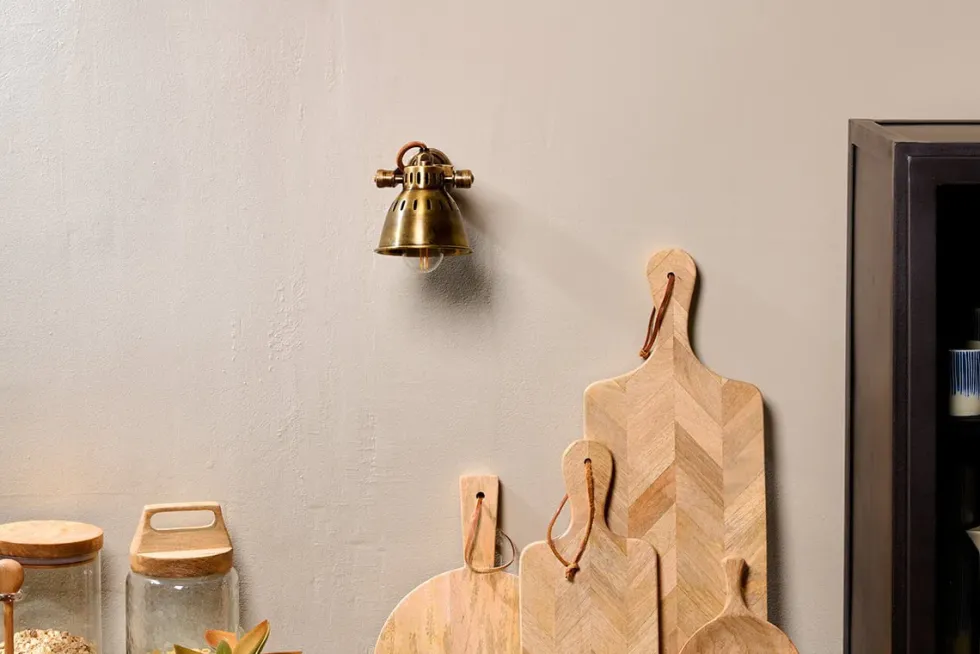 Tubu Brass Spot Light - Antique Brass