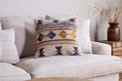 Tussi Ami Cushion Cover - Mustard & Grey