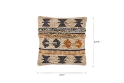Tussi Ami Cushion Cover - Mustard & Grey