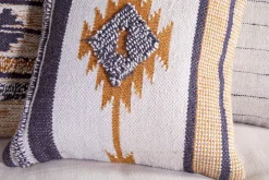Tussi Mara Cushion Cover - Mustard & Grey