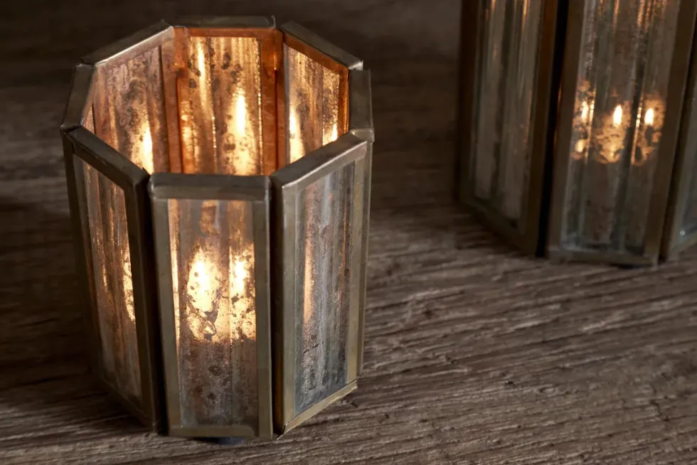 Tyma Tealight Holder - Brass