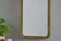 Ungura Rounded Mirror - Antique Brass - Small